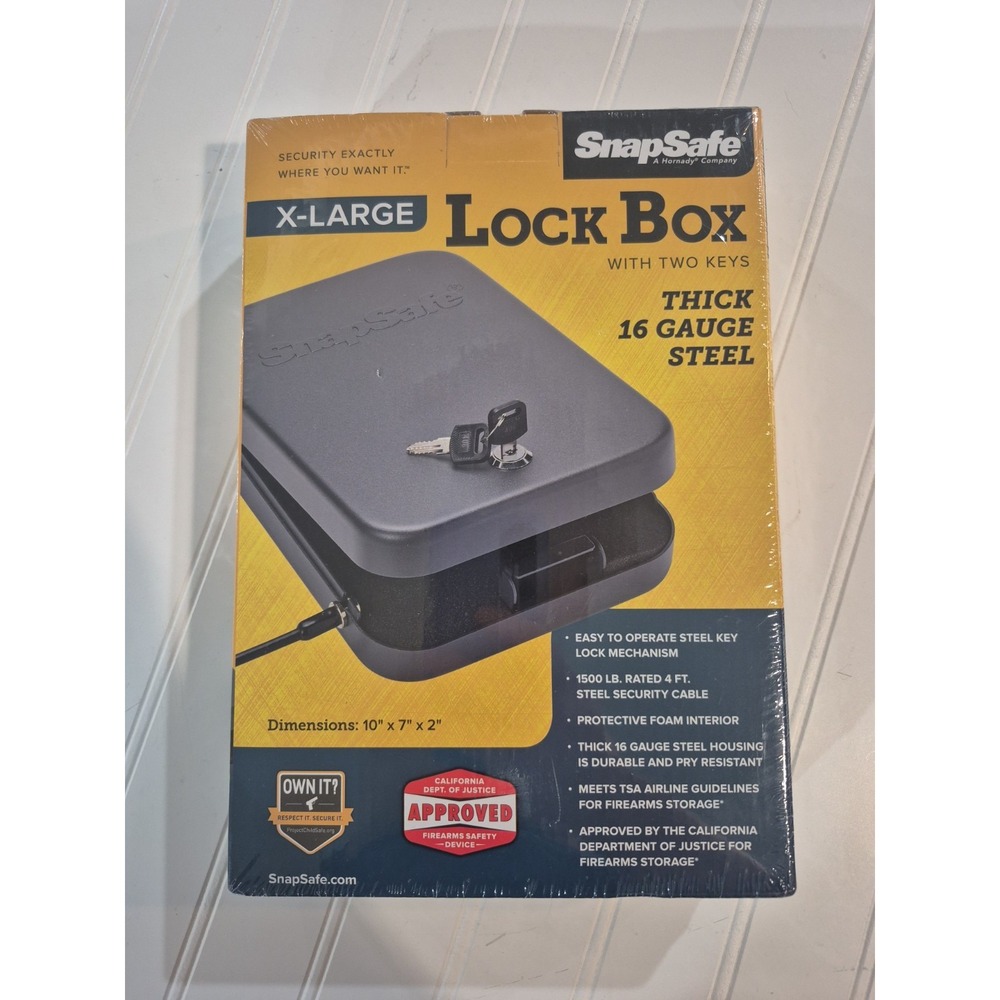 SnapSafe Keyed Lock Box - X-Large (10"x 7"x 2")